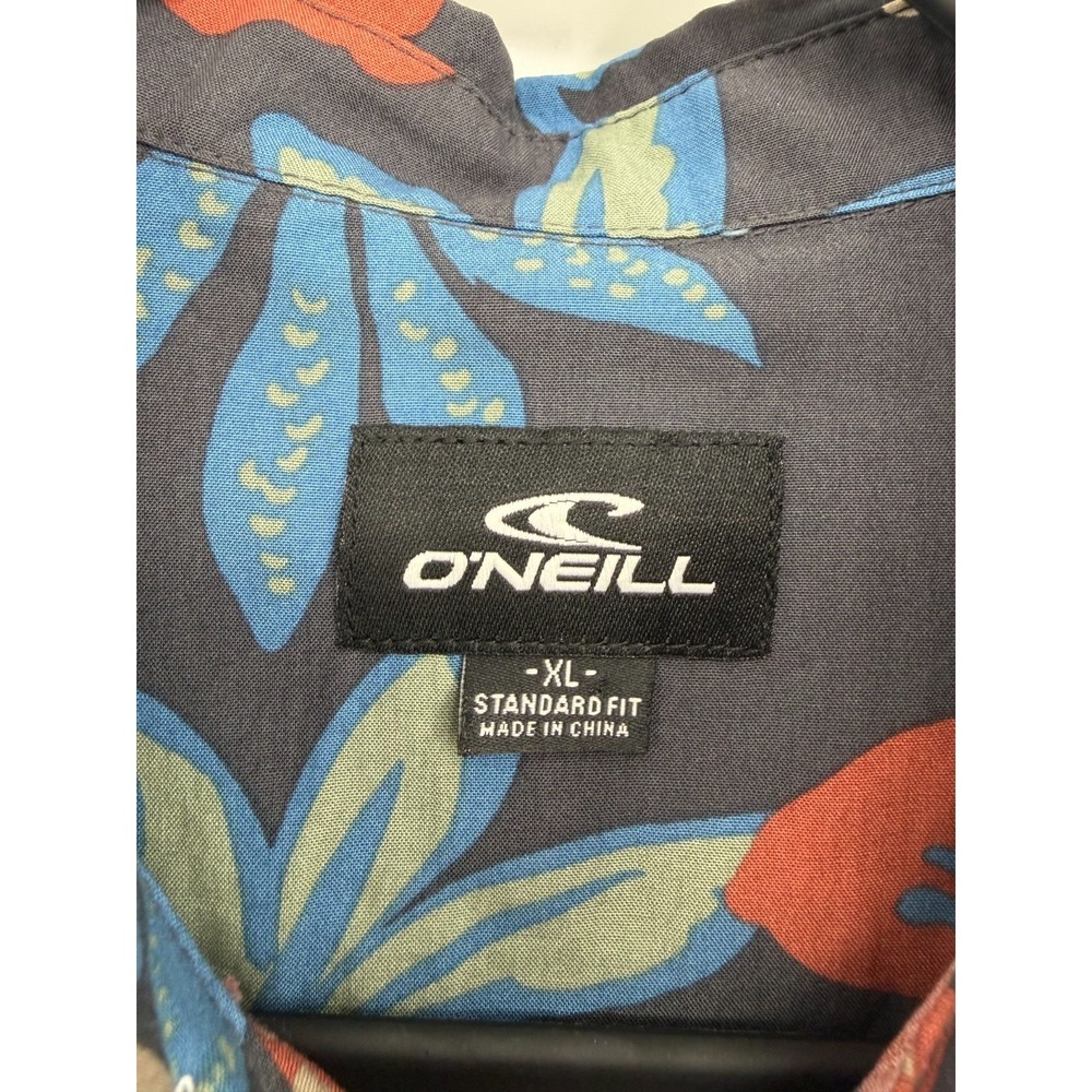 O'Neill Youth XL Tropical Floral Hawaiian Button-Up Shirt Surf‎ Beach NWT - Picture 4 of 5
